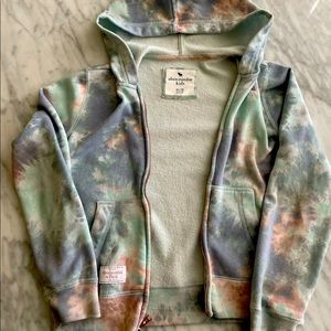 Abercrombie Kids tie dye zip hoodie size 11/12